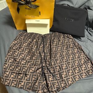 Fendi brown men’s size S swim shorts